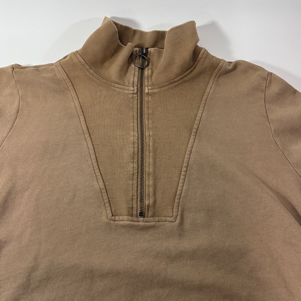 Blank NYC Tan Quarter-Zip Sweater - Picture 5 of 9